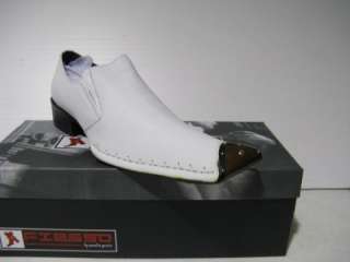 FIESSO~NEW~WHITE SHOES WITH METAL STUDS AT TIP OF SHOE  