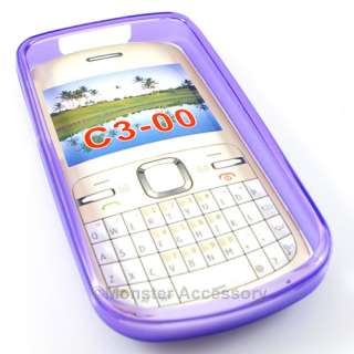 Purple Tinted Candy Case Cover For Nokia C3 Accessory  