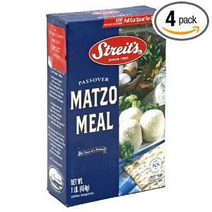 Streits Matzo Meal, 16oz, Passover, 16 Ounce (Pack of 4)  