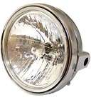 Universal Chrome 7 inch Headlight 12v 25/25w Motorcycle