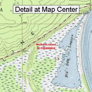  USGS Topographic Quadrangle Map   Madeline Island 