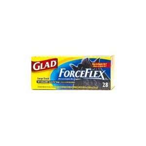  Glad ForceFlex Trash Quick Tie Black 28 ct, 30 Gal Health 
