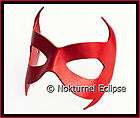 RED Robin Damian Wayne Super Hero Leather Mask Batman Batgirl 