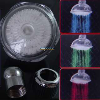COLOURS LED Shower Head water power NO need battery  