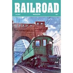  Railroad Magazine Through the Storm, 1949   Poster 