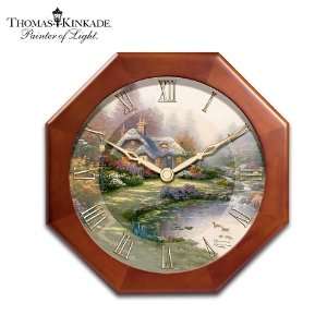 Thomas Kinkade Safe Places Storage Wall Clock by The Bradford Exchange