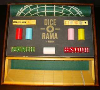 Vtg Dice O Rama Horse Craps Gambling Game Wood Shut The Box Slot 