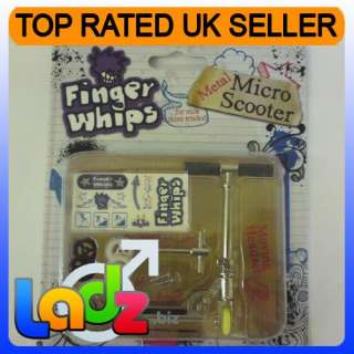 FINGER WHIPS MICRO FINGER SCOOTER  micro scooter SILVER FINGERWHIPS 