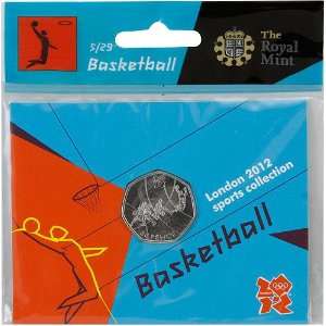   London 2012 Sports Collection Basketball 50p Coin