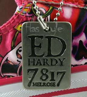 ED Hardy Lowrise Snake Shoes Fushia Love Kills Slowly  