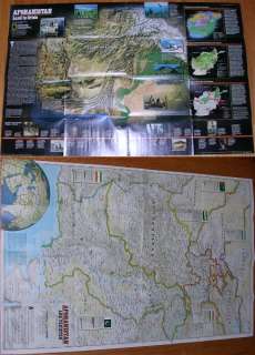 National Geographic DECEMBER 2001 MAP AFGHANISTAN and PAKISTAN 