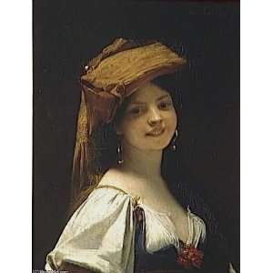   Lefebvre   24 x 32 inches   The young girl smiling