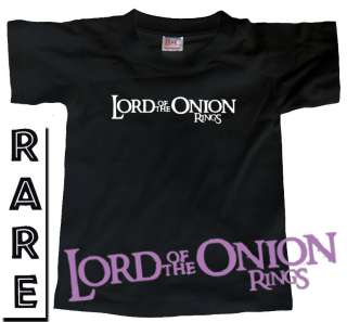 LORD OF THE ONION RINGS Hobbit Elf Orc PARODY T SHIRT  