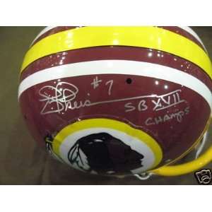  JOE THEISMAN REDSKINS Authentic Autographed Helmet Sports 