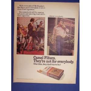 Camel Cigarattes,Mr. Stanleys hot pants.70s Print Ad 