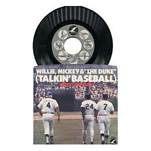  Willie, Mickey & The Duke Talkin Baseball Record Album 