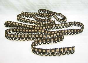   Brown Velvet 3/8 Wide Double Loop Trimming Chokers Clothes Victorian