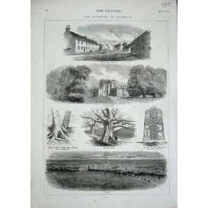   Glamis Castle 1876 Forres Birnam Wood Scotland