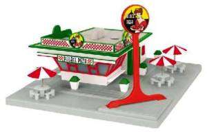 Rail King Pizza Palace Fast Food Restaurant Stand New  