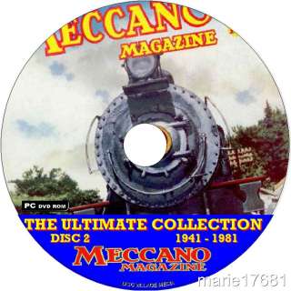 COMPLETE MECCANO MAGAZINE COLLECTION, 2 X DVD SET, NEW  