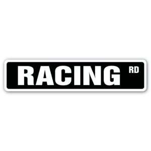  RACING Street Sign car horse dog running race gift 