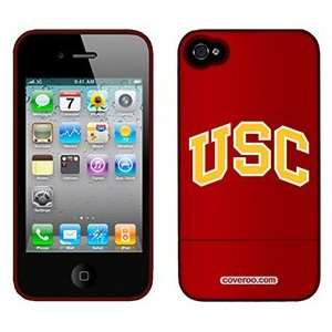  USC yellow arc on AT&T iPhone 4 Case by Coveroo 