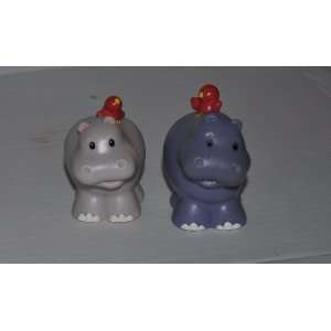 Little People Pack of Two (2) Hippos (1 Boy and 1 Girl)   Replacement 