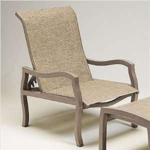   Adjustable Lounge Chair Finish Textured Black, Sling Current Sisal