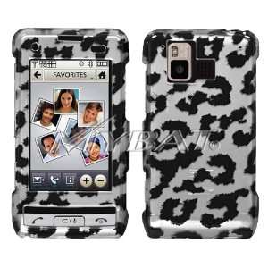 LG VX9700 Dare Black Leopard 2D Silver Skin Phone Protector Cover