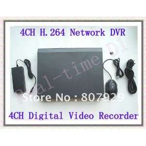  new arrival 4ch h.264 compression network dvr real time 