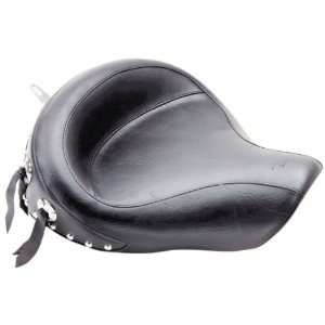  MUSTANG WIDE STUDDED SOLO SEAT BLACK 06 09 HARLEY DAVIDSON 