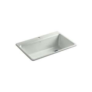 KOHLER K 5871 1 FF Riverby Self Rimming Single Basin Kitchen Sink with 