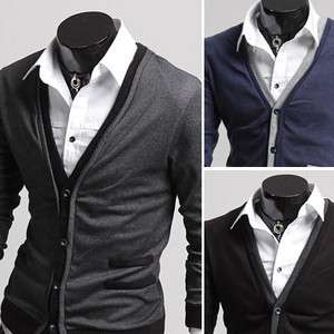    Mens double point Cardigan/Sweater(4001G)_(3 Colors Choice) Sale