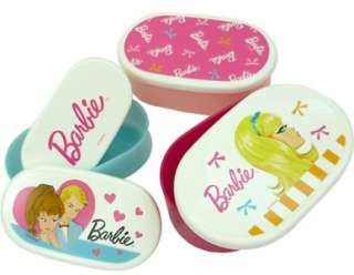 Barbie bento lunch container box 4 pcs set (B)  