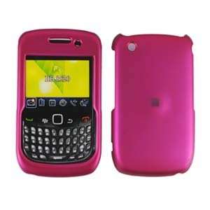 Blackberry Curve 8520 / 8530 Rose PinkRubberized Hard Protector Case 