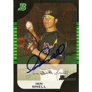   Snell Signed Pittsburgh Pirates 2005 Bowman Card