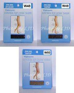 Control Top Pantyhose Nylons Stockings 1 SZ 3Colors R48  