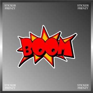 Boom Bomb Blam Bam Comic Book Sound Effects Vinyl Euro Decal Bumper 