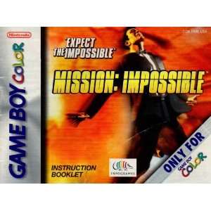 Mission Impossible GBC Instruction Booklet (Game Boy Color Manual Only 