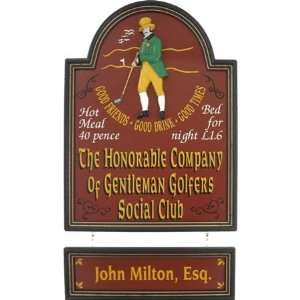    The Honorable Company Of Gentlemen Golfers Sign