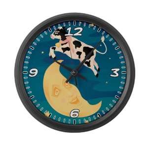  Large Wall Clock Cow Jumped Over the Moon 