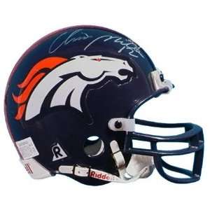 Chris Miller Denver Broncos Autographed Mini Helmet