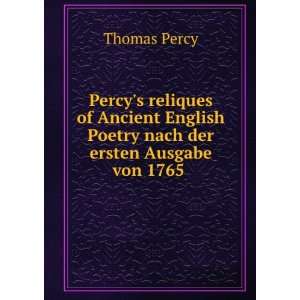  Percys reliques of Ancient English Poetry nach der ersten 
