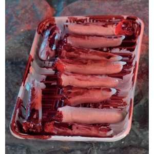   Premier Gruesome Horror   Bloody Severed Fingers On Tray Toys & Games