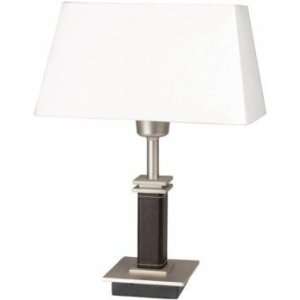  Lite Source Inc. Brockton Table Lamp In Steel and Leather 