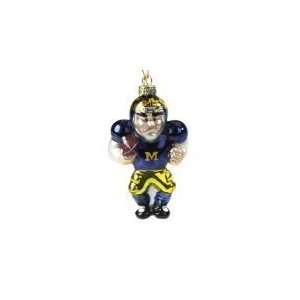  Michigan Wolverines NFL Glass White Football Player 