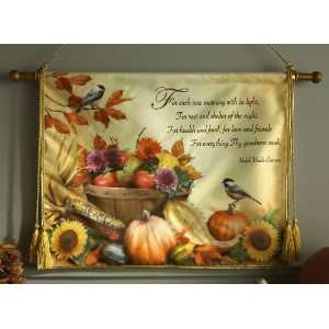  Autumn Blessing Fiber Optic Lighted Canvas Wall Hanging By 