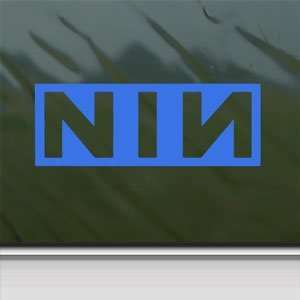  Nine Inch Nails Blue Decal NIN Band Truck Window Blue 