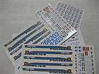 Bill Bozo 1/24 25 Police Decals   Fort Worth Ft Worth TX Police