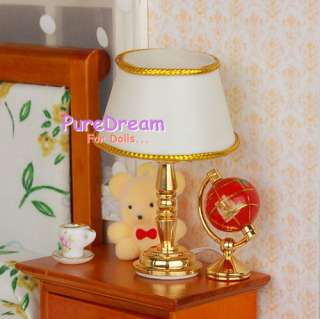 Dollhouse 1/12 Bedside Lamp Table Light Tessellate Nice LD004  